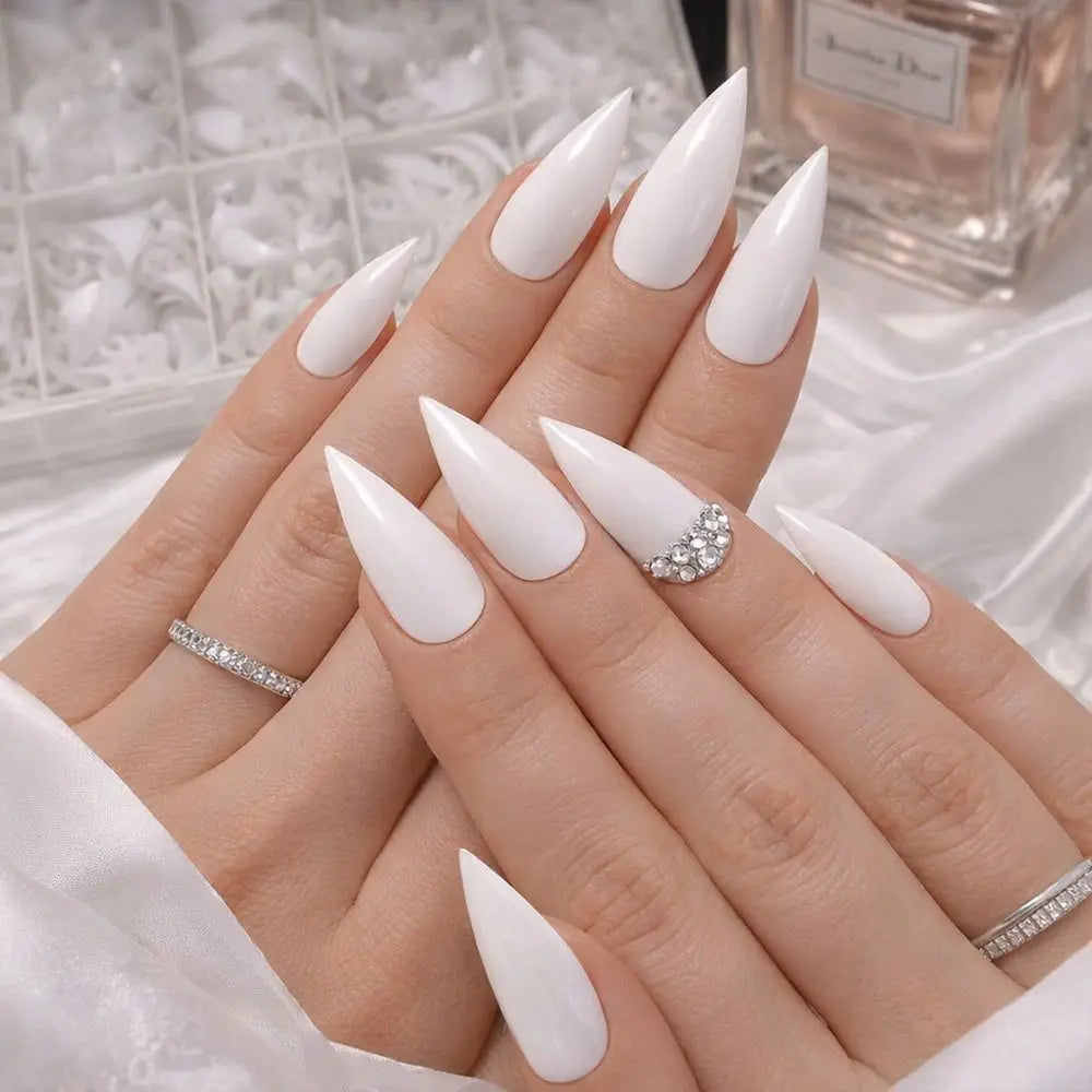 600 Pcs Short Square Press-On Nail Tips – Clear & Natural French