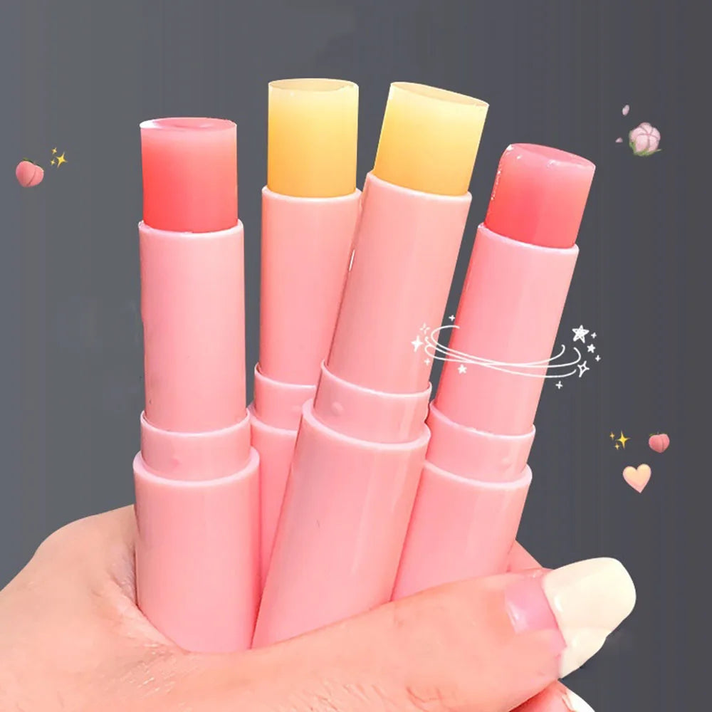 Natural Peach Lip Balm – Color-Changing Moisturizing Lip Care