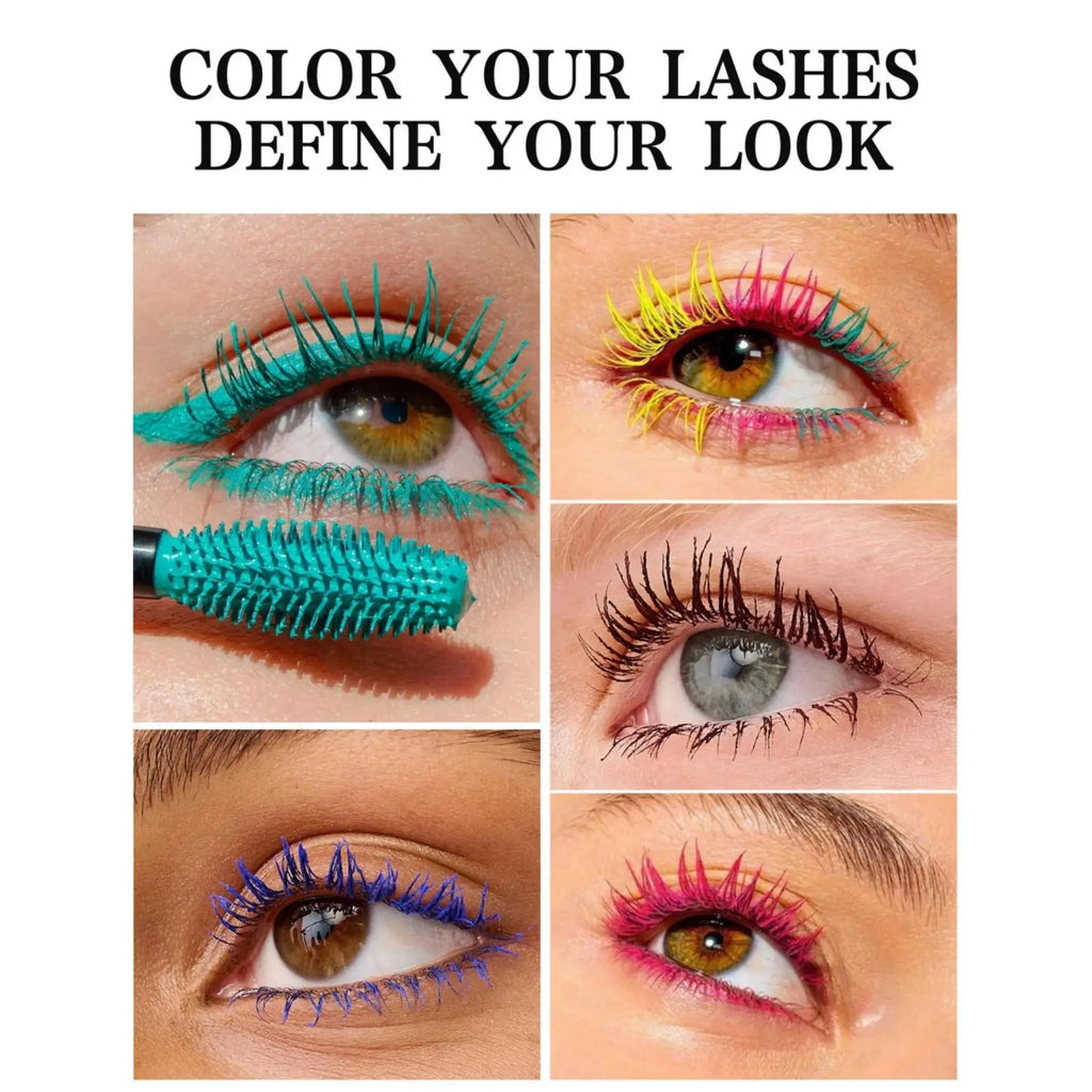Handaiyan Waterproof Color Mascara – 10 Shades, Volume & Curl Color Mascara PRIMED