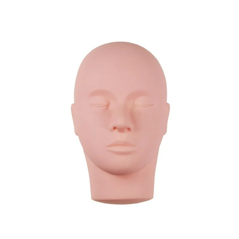Silicone Eyelash Extension Practice Head | 3D Training Model