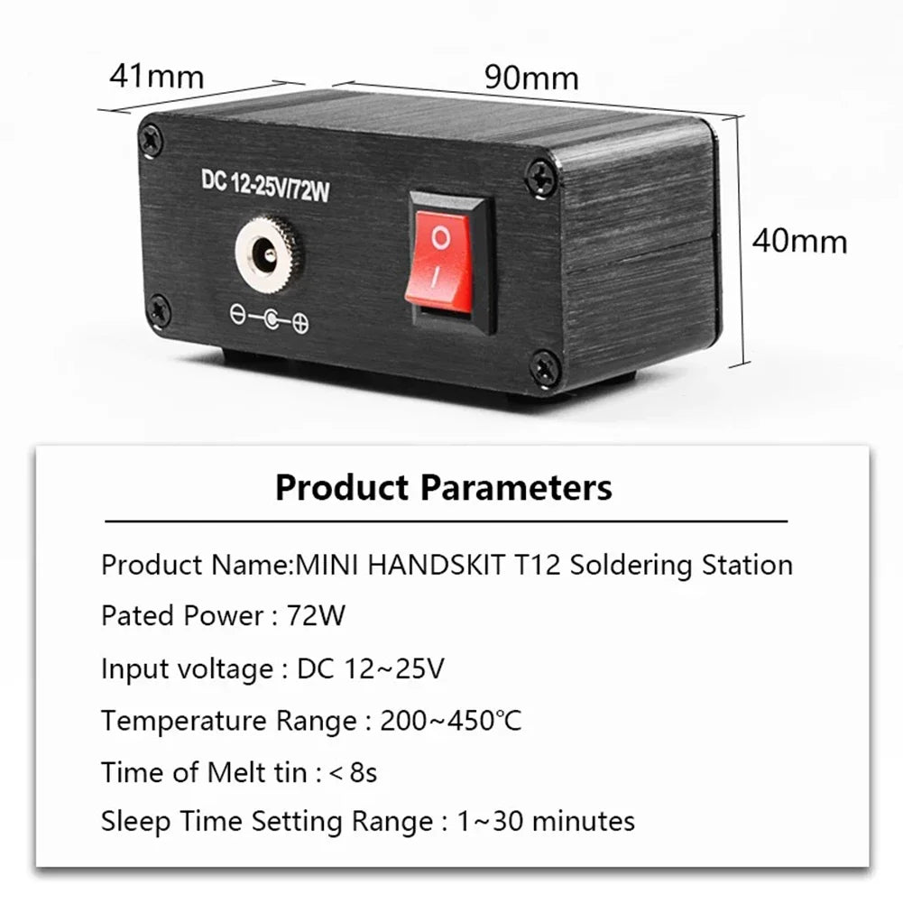 T12D Digital Soldering Station 72W OLED Display 200–450°C