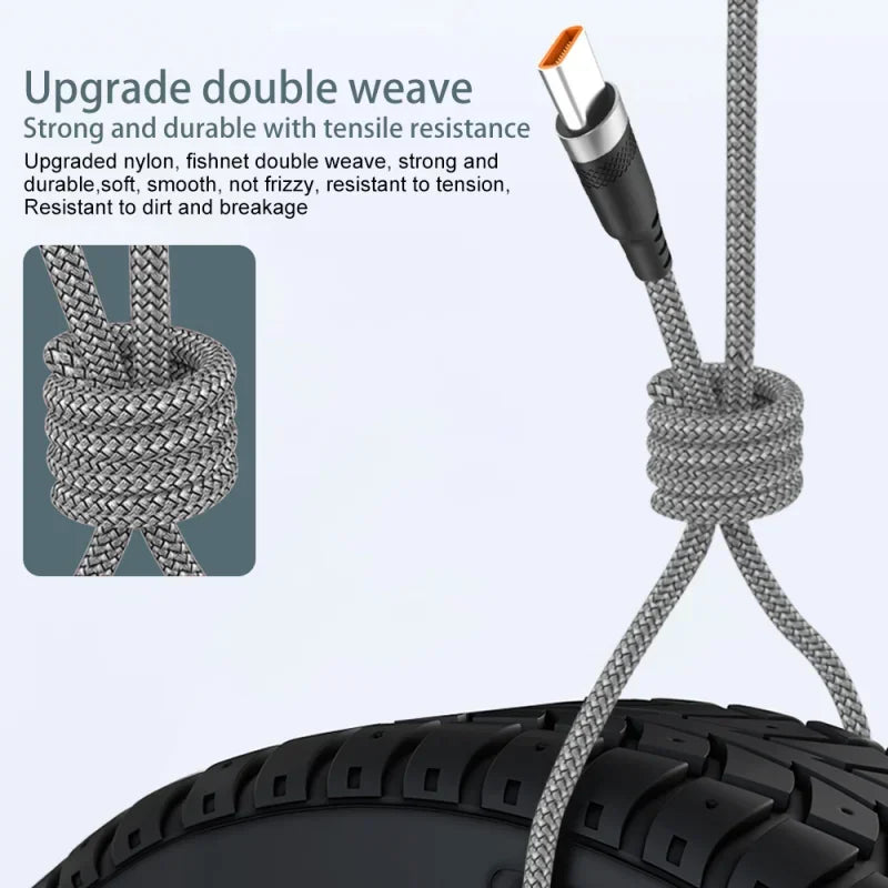 6A USB-C Fast Charging Cable Braided 1m 2m 3m 5m – PS5 Switch USB-C Charging Cable PRIMED