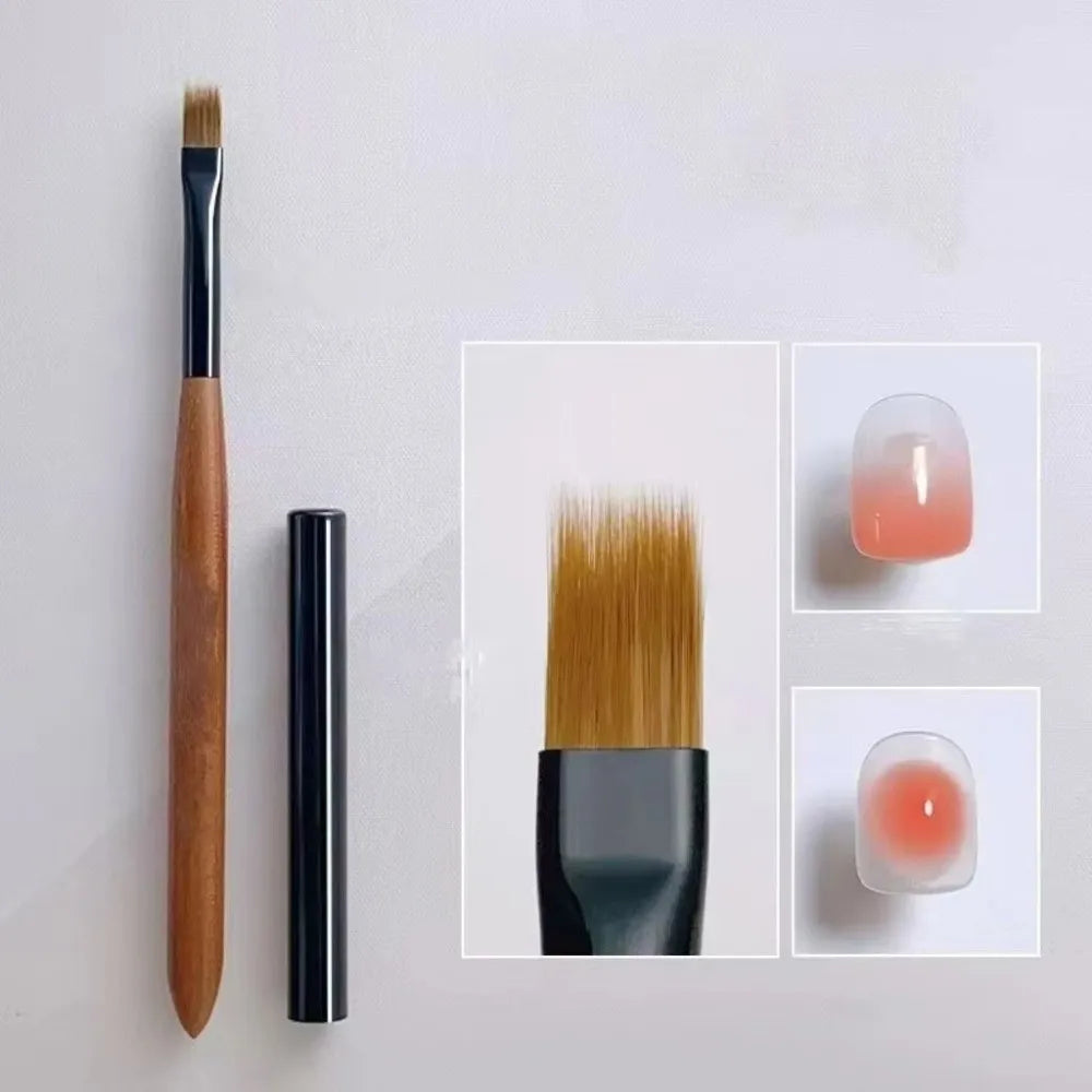 Nail Art Detail Brush – Ombre & Gel Pen Wooden Handle Tool