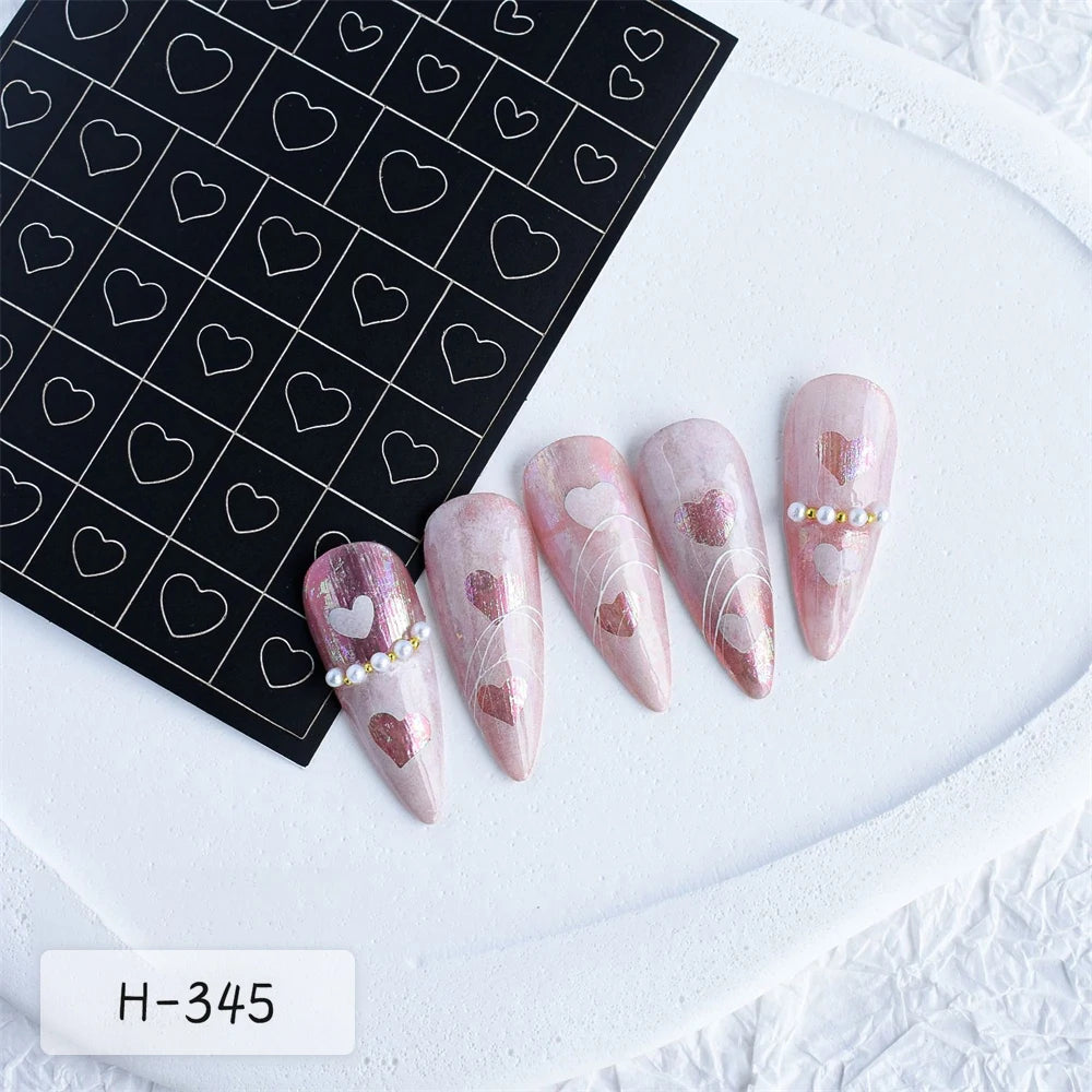 Nail Art Stencils & French Manicure Spray Templates