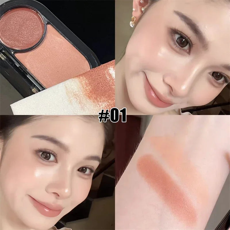 2-in-1 Pearlescent Blush & Highlight Cream | Multi-Use Makeup Blush Highlight Cream PRIMED 01