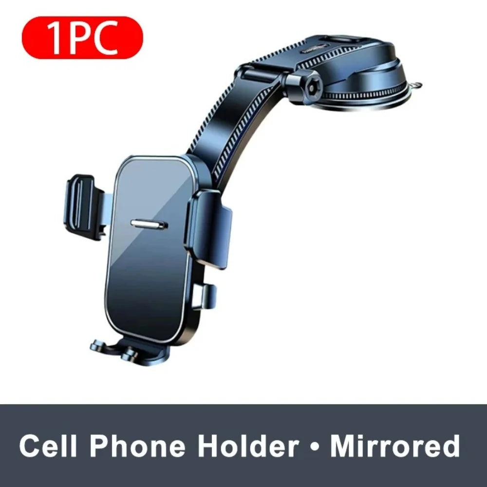 Universal Car Phone Holder – Suction Cup Dashboard & Windshield Car Phone Mount PRIMED Mirrored type