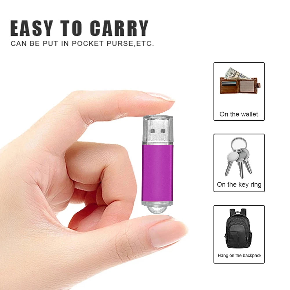 Colorful Metal USB 2.0 Flash Drive 1GB–64GB | Pen Drive Gift USB Flash Drive PRIMED