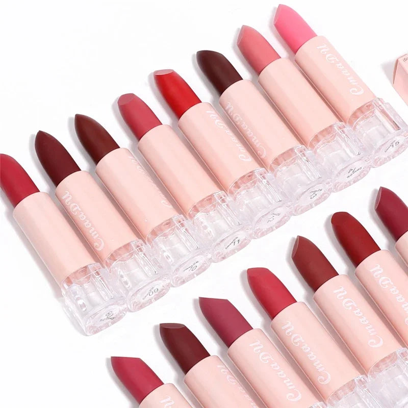Velvet Matte Lipstick – Long-Lasting Waterproof, 15 Shades