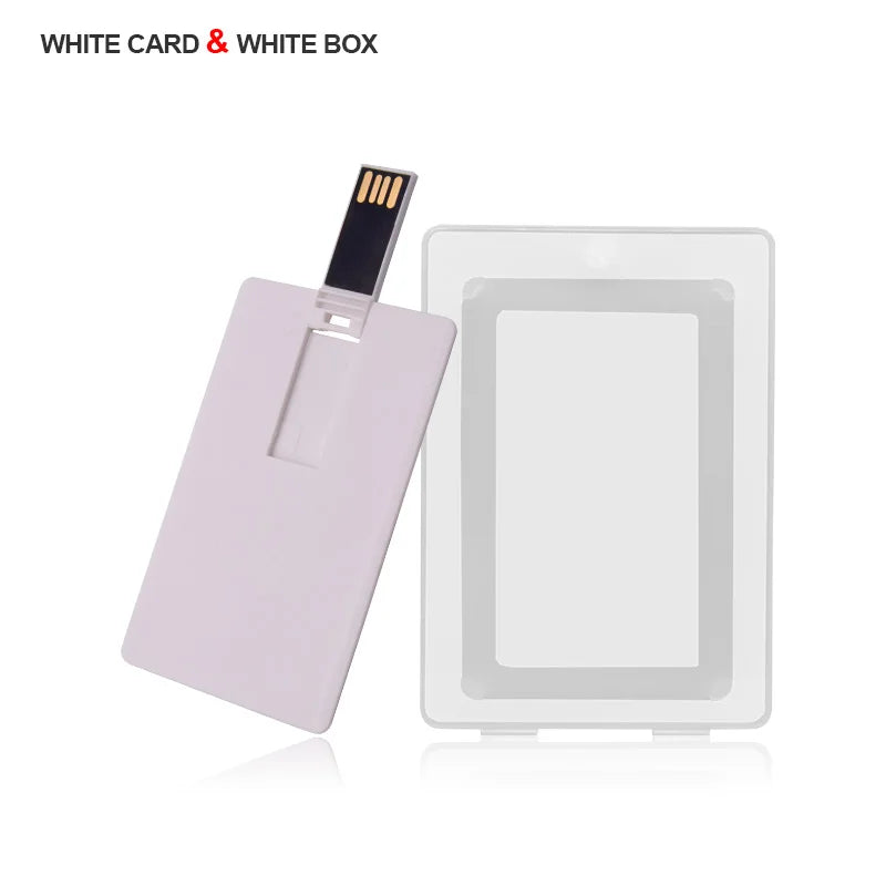 Custom Logo Credit Card USB Flash Drive 4GB–32GB | Gift USB Flash Drive PRIMED 4GB card with white box