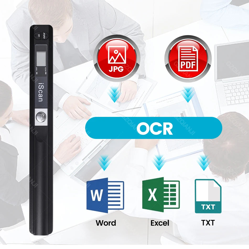 Portable Handheld Document Scanner A4 – 300/600/900 DPI JPG PDF Handheld Document Scanner PRIMED