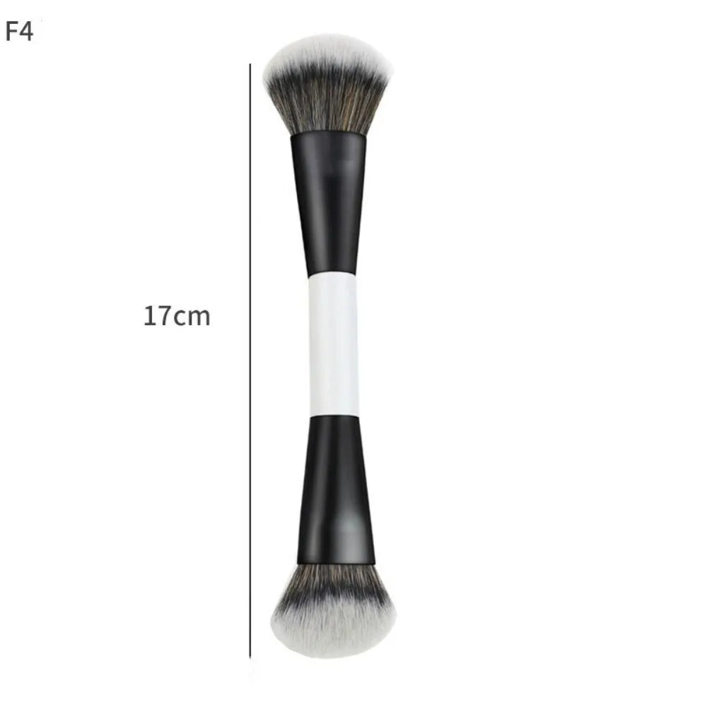 Dual-Ended F4 Contour & Blush Brush | Synthetic Makeup Tool