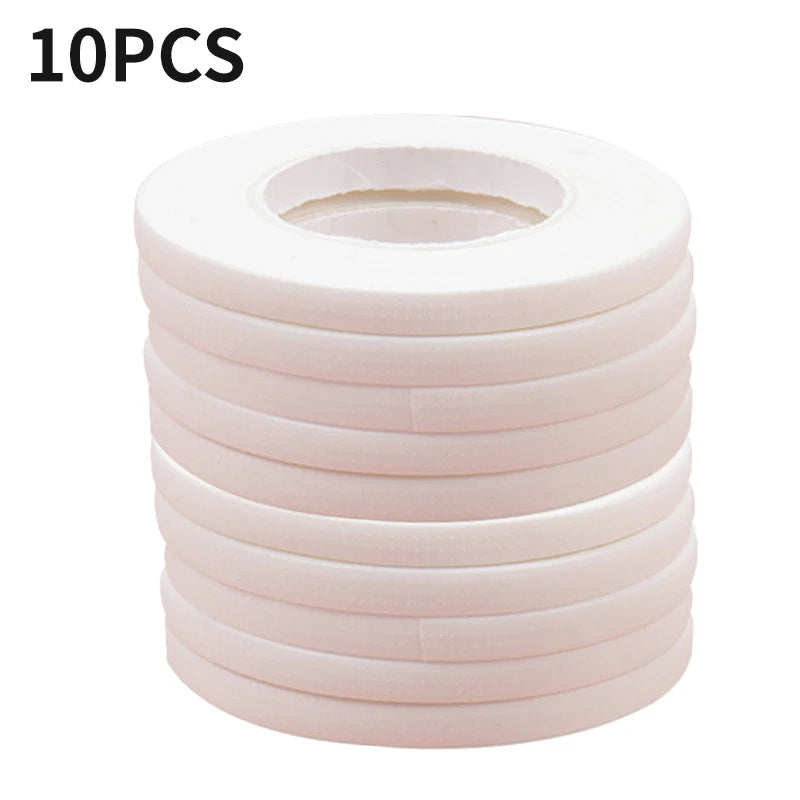 Micropore Lash Tape for Eyelash Extensions – 5/10 Pack Lash Extension Tape PRIMED 10pcs white
