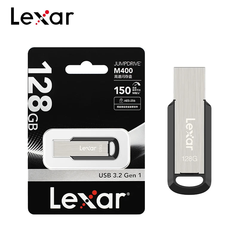 Lexar M400 USB 3.2 Flash Drive 32–256GB | AES Encryption USB Flash Drive PRIMED