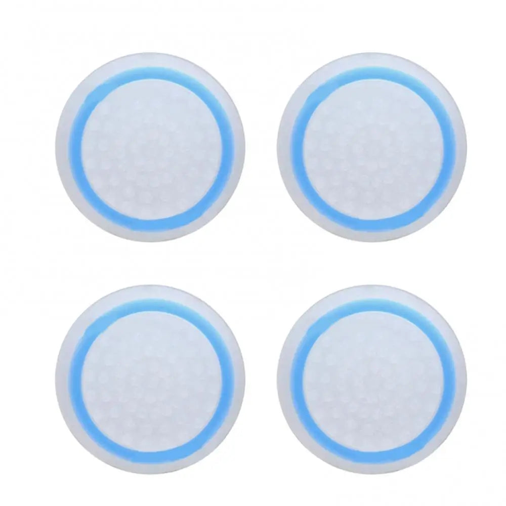 Silicone Thumb Stick Grip Caps for PS4, Xbox One & 360 (4pc) Controller Grip Caps PRIMED WhiteBlue