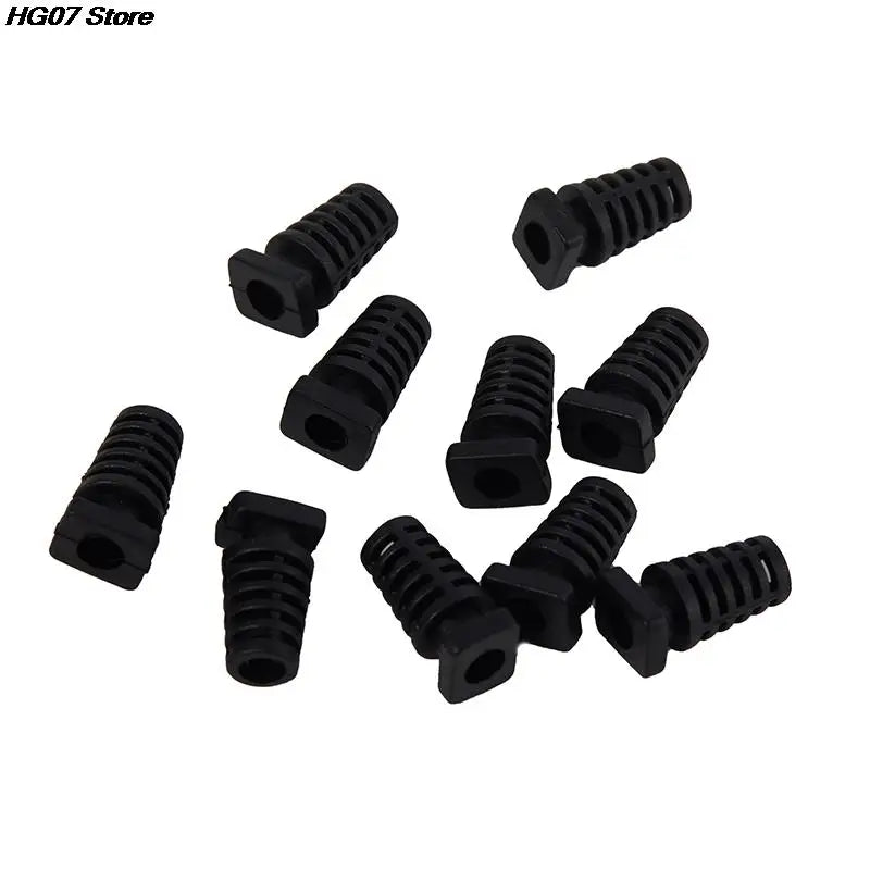 10-Pack 4.1mm Rubber Strain Relief Cord Boot Cable Protectors