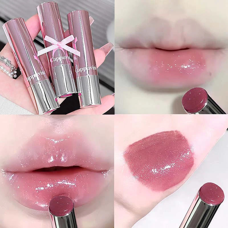 Cappuvini Glass Mirror Lip Gloss – Moisturizing Lip Tint Lip Gloss PRIMED