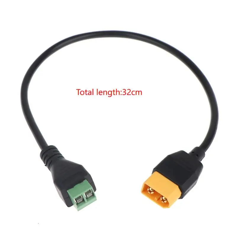 XT60 Solderless 2-Pin Screw Terminal Adapter for UAV & Solar