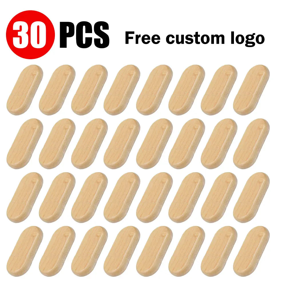 Wooden USB Flash Drive 4–128GB Bulk | Custom Logo Engraved USB Flash Drive PRIMED 4GB 30pcs maple China Mainland