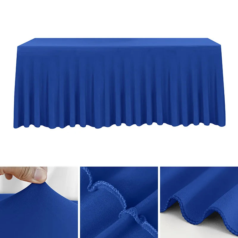 Spandex Rectangle Tablecloth – Waterproof & Washable Table Cover