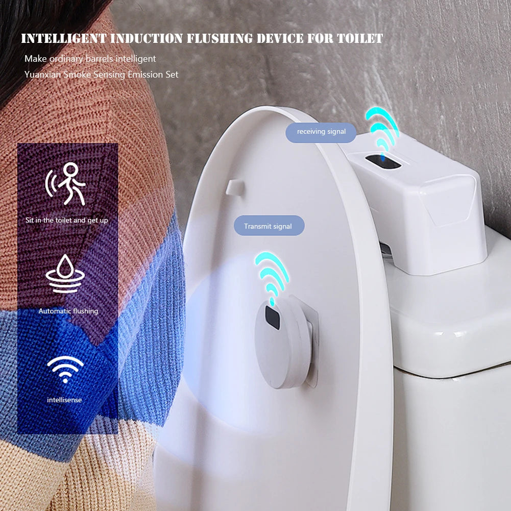 Touchless Toilet Flush Sensor – Auto Infrared IPX5 Flusher Toilet Flush Sensor PRIMED