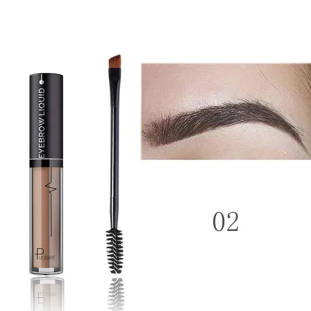 Waterproof Eyebrow Gel & Pencil – 24H Natural Long-Lasting Tint Eyebrow Gel Pencil PRIMED Pudaier-P1207-2