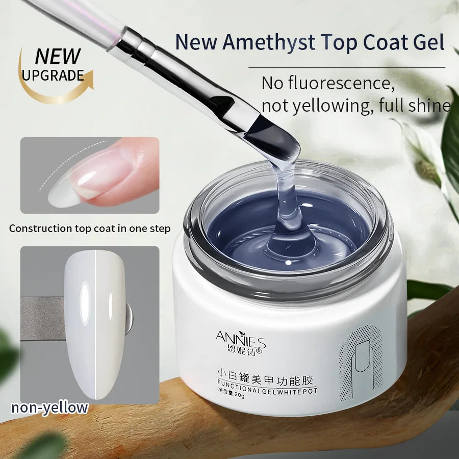 Diamond Top Coat Gel 20g – UV Soak-Off High Gloss Nail Art