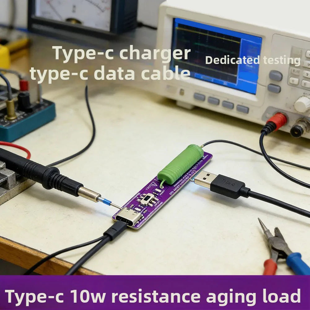 Type-C PD Resistive Load Tester – 10W USB-C Discharge Tool