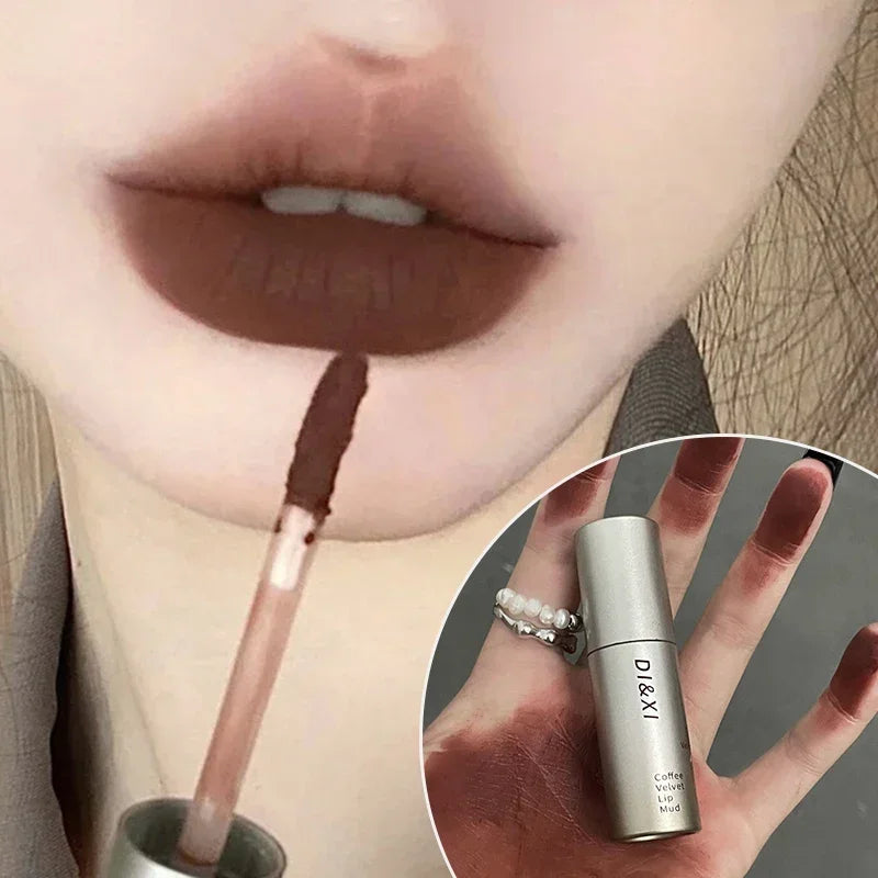 6-Color Velvet Matte Liquid Lipstick – Waterproof & Long-Lasting Liquid Lipstick PRIMED