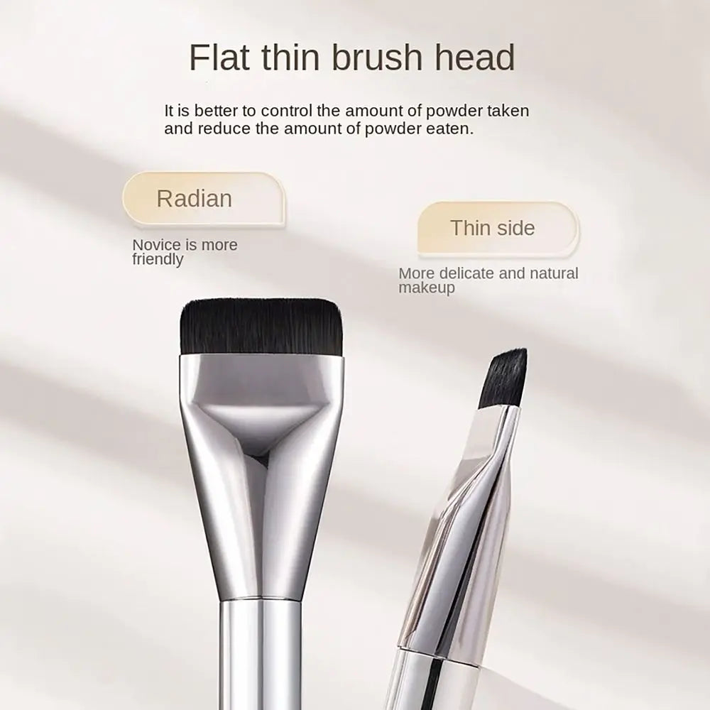 Flat Head Foundation Brush – Ultra-Thin Nylon, No Trace