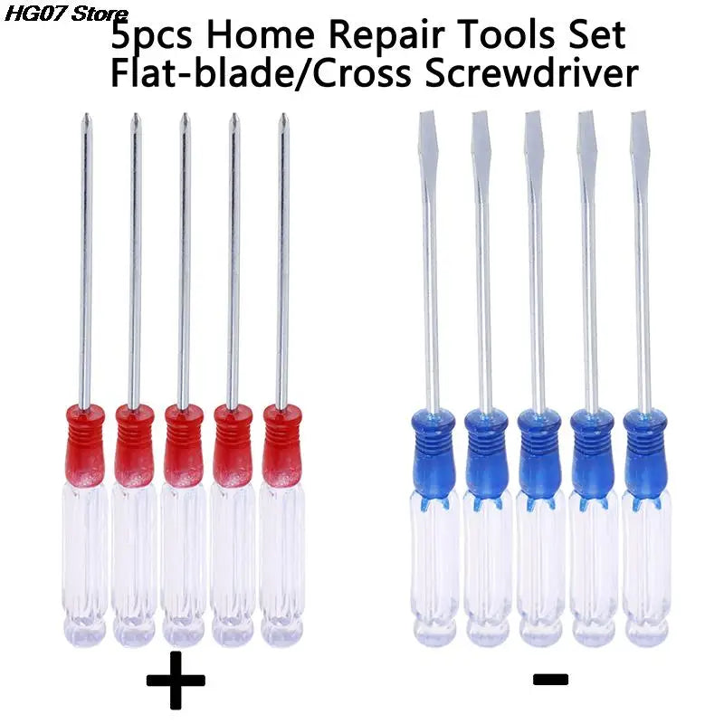 5-Piece 125mm Precision Screwdriver Set – Flathead & Phillips