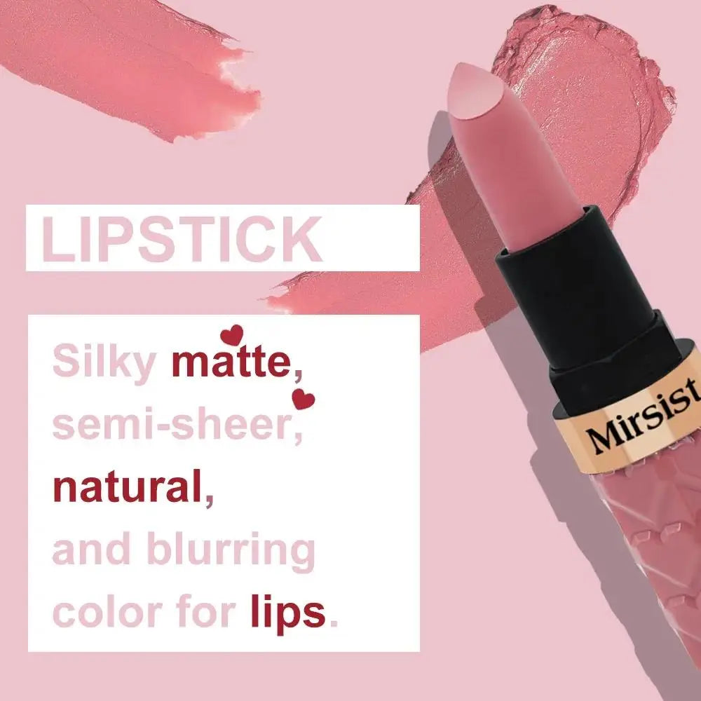 Mirsist 3-Pc Matte Velvet Lipstick Set – Waterproof, Long-Lasting