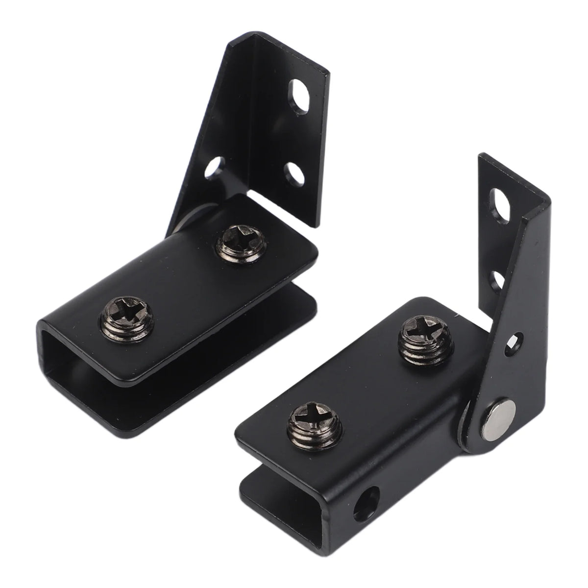 Stainless Steel Glass Hinges 43.5x40mm | No-Drill Clip-On