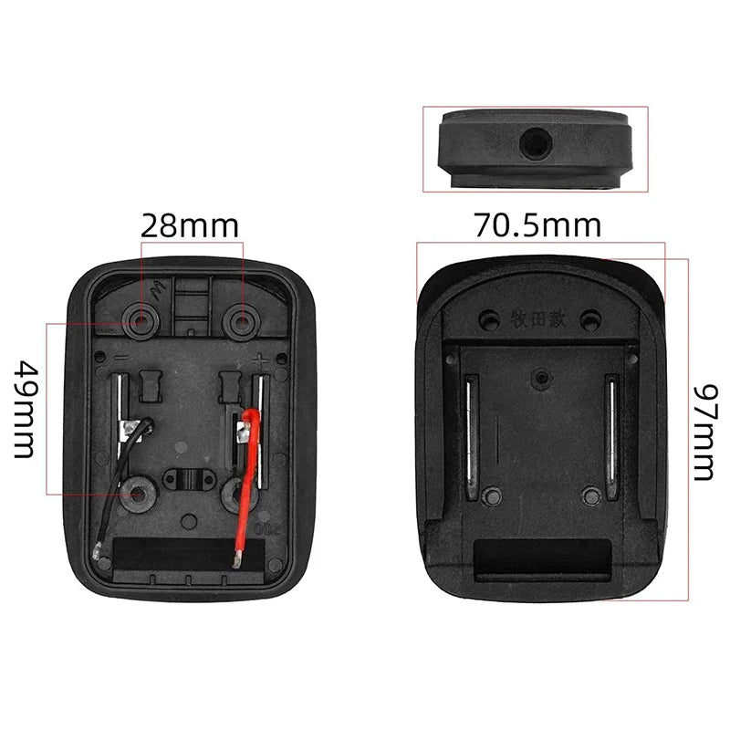 MT 18V/21V Lithium Battery Holder Connector Adapter with Cable Battery Connector Adapter PRIMED