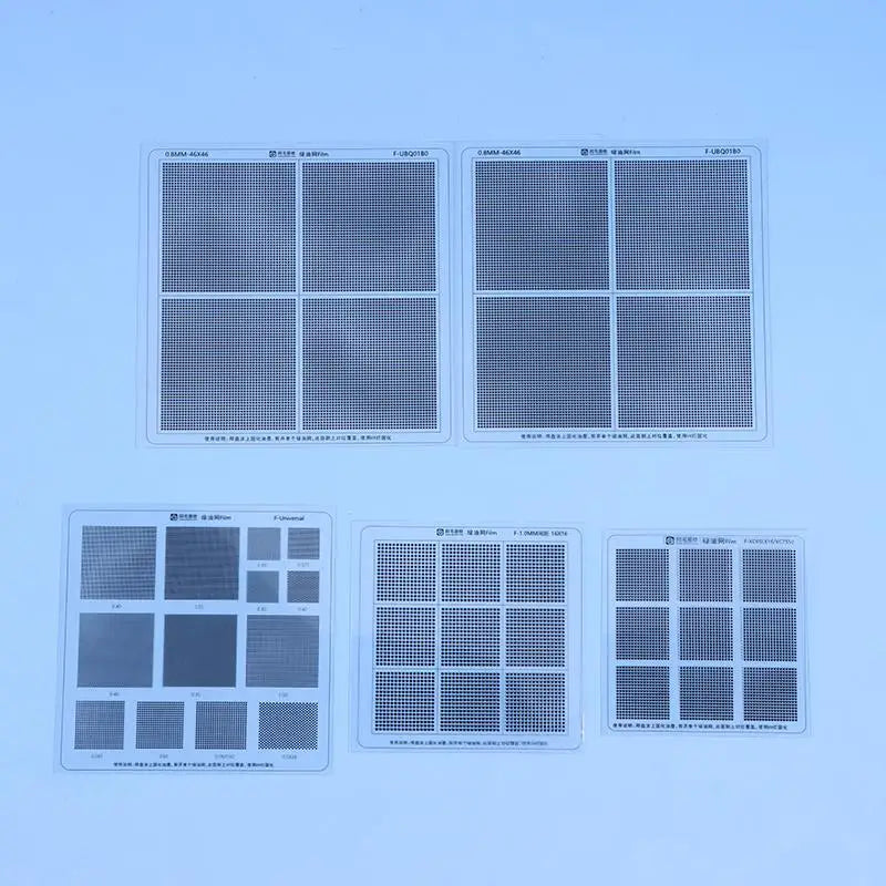 UV Solder Mask BGA Reballing Stencil | 0.3–1.0mm Spacing