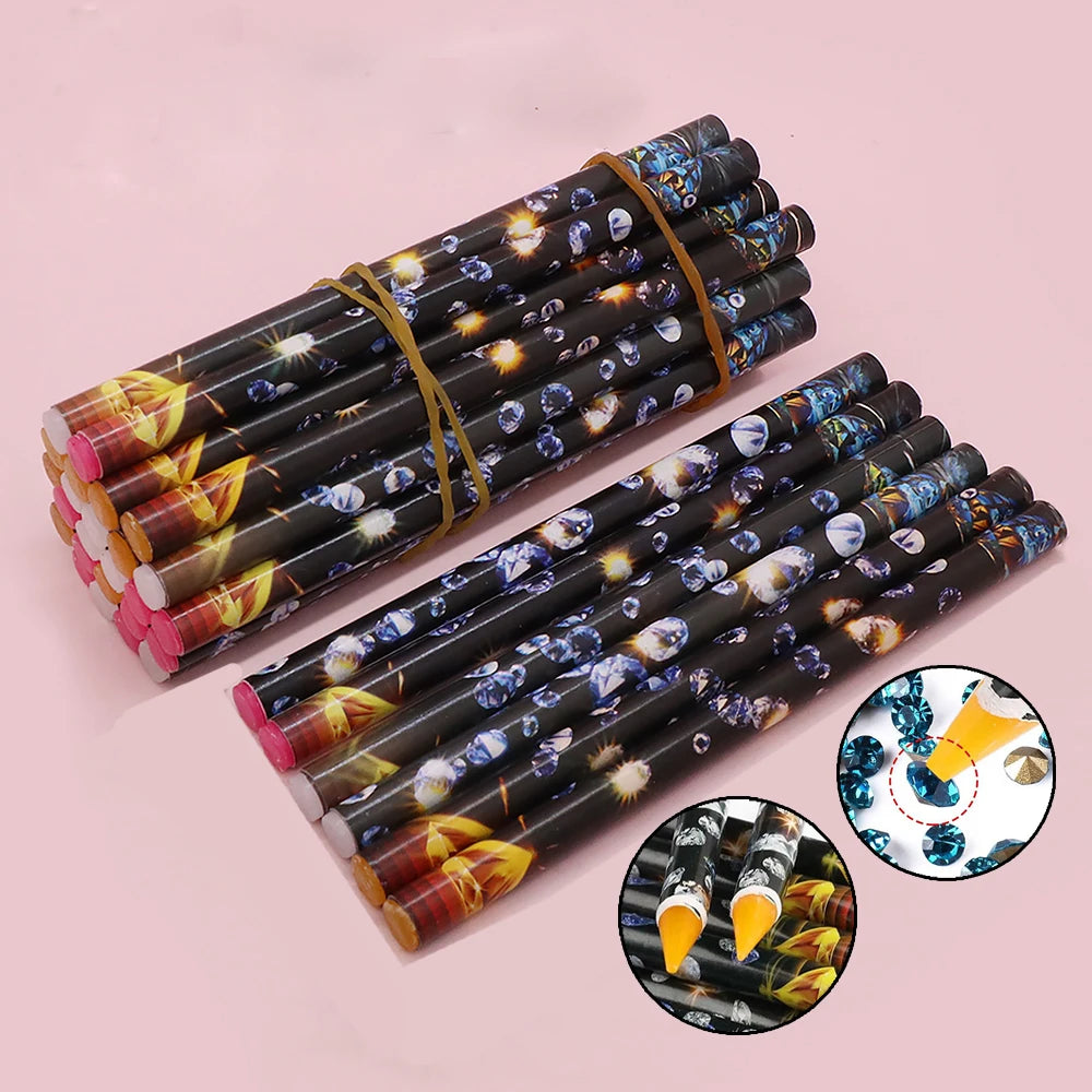 Wax Nail Dotting Pen Set – Rhinestone & Diamond Painting Tool