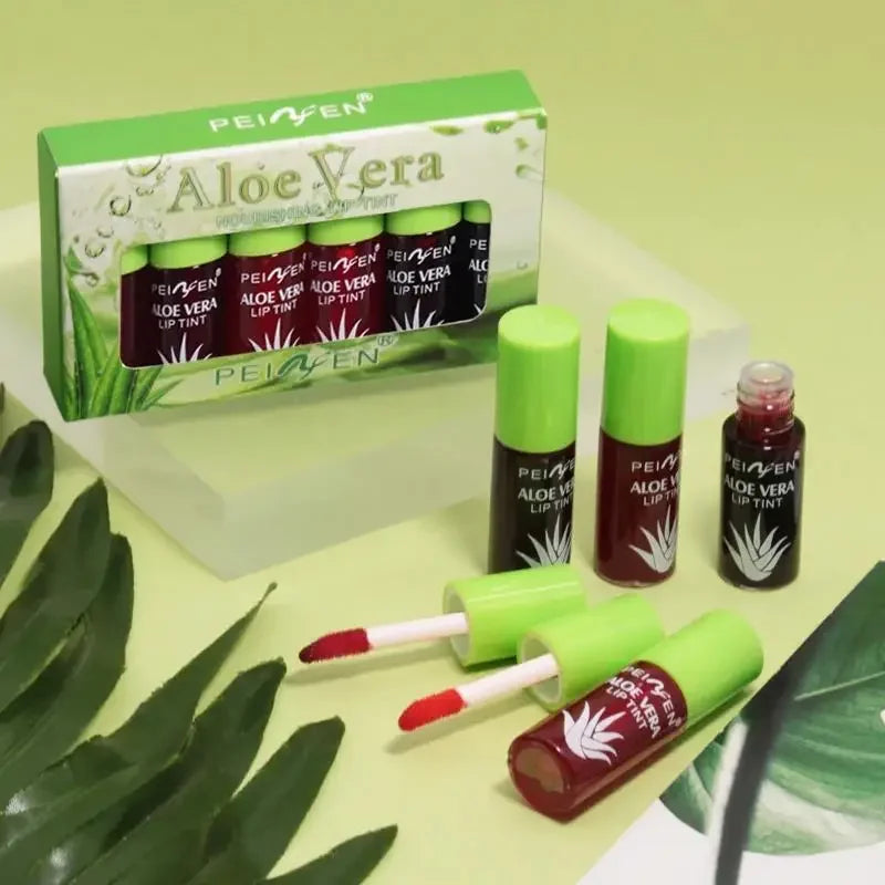 Mirror Shine Lip Gloss Set – Aloe Tint & Plumper, 6 Shades