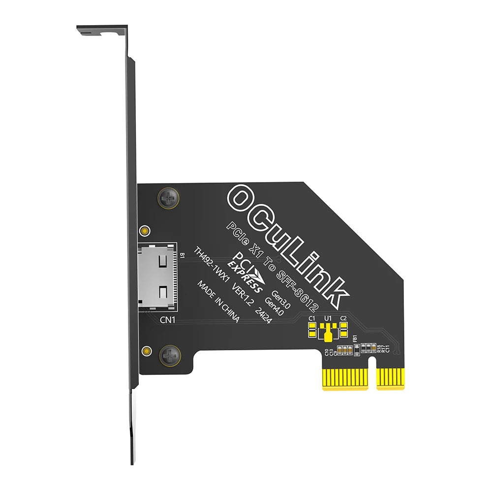 TISHRIC PCIe 4.0 to Oculink SFF-8611/8612 U.2 Adapter Card PCIe Expansion Adapter PRIMED 1X China Mainland