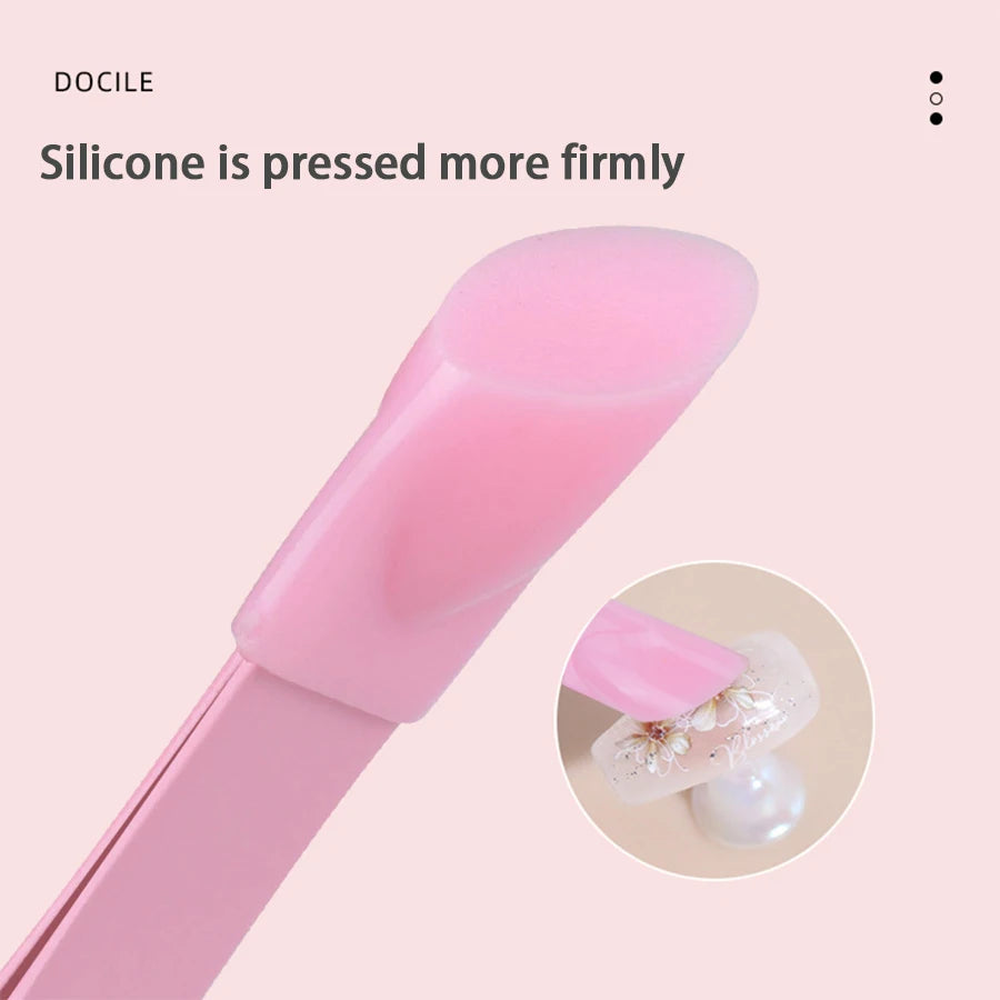 Double-Ended Nail Art Tweezers – Rhinestone Picker & Craft Tool
