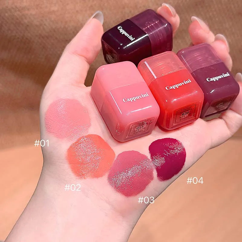Cappuvini Liquid Blush – Moisturizing Korean Makeup 4 Colors Liquid Blush PRIMED