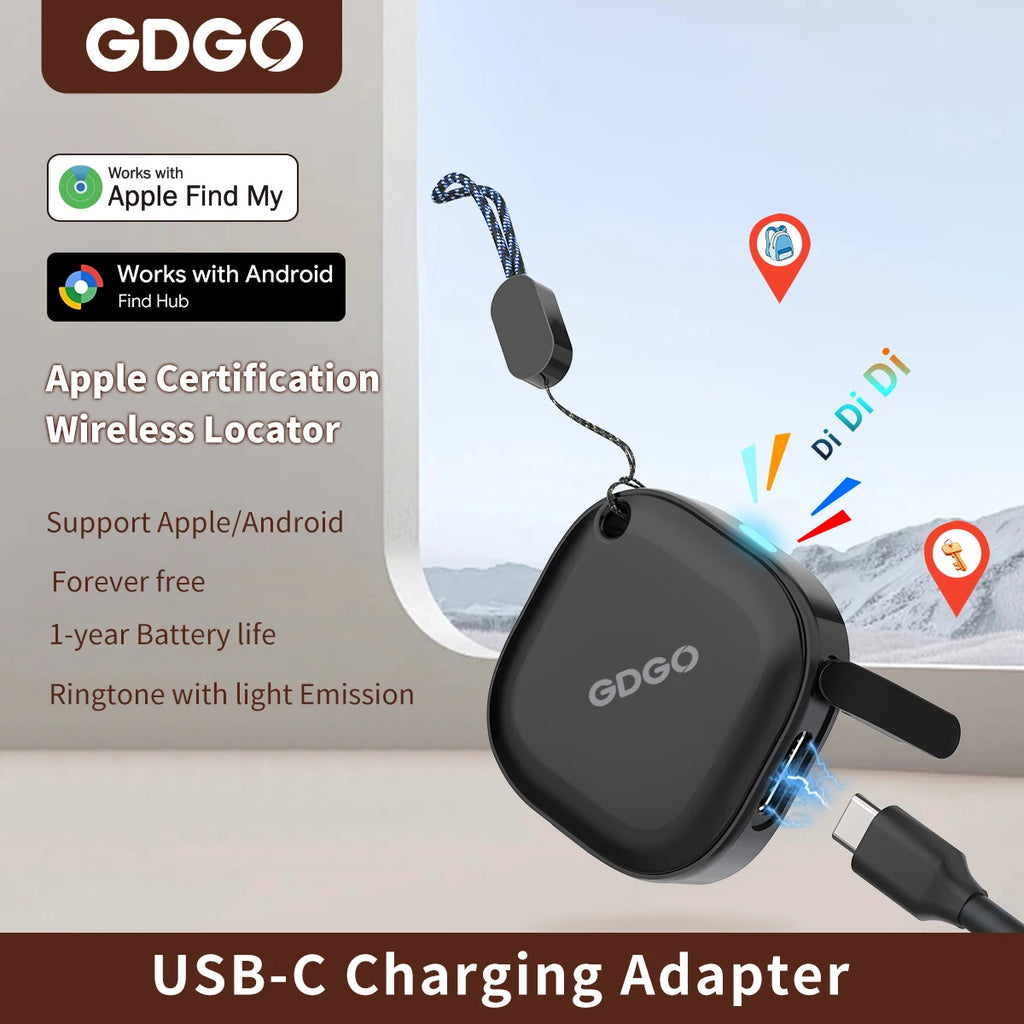 GDGO Mini GPS Tracker – Google Find Hub Smart Locator GPS Tracker PRIMED