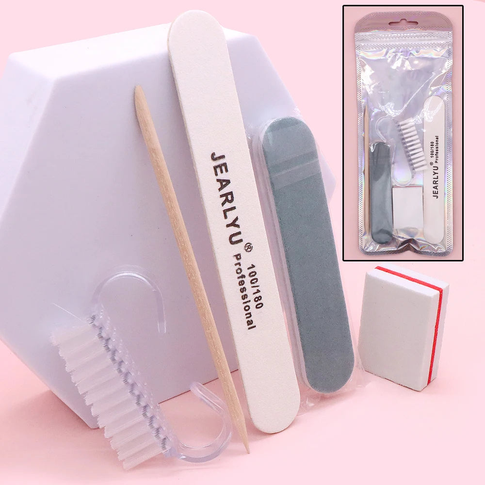 JEARLYU Mini Nail Art Kit – Buffer Files & Manicure Set Nail File Set PRIMED