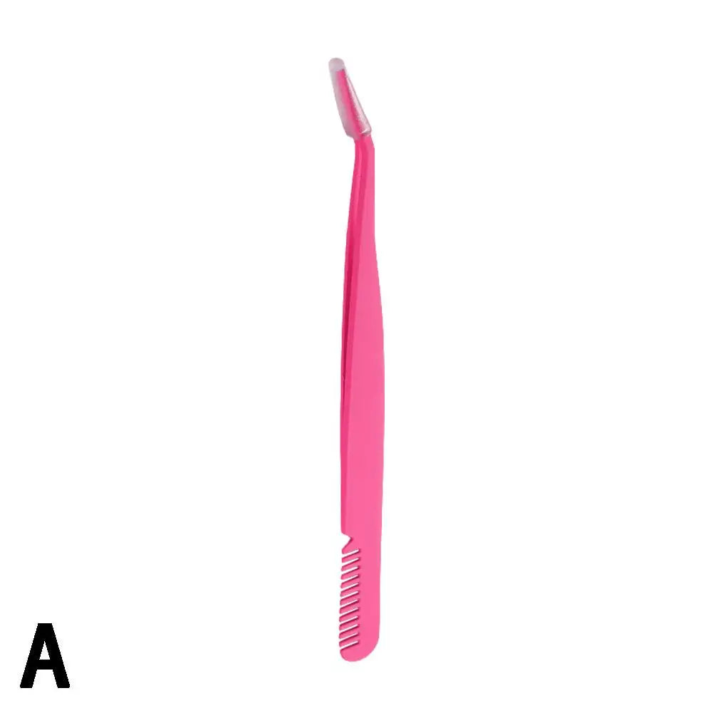Stainless Steel Eyelash Extension Tweezers Curved & Straight