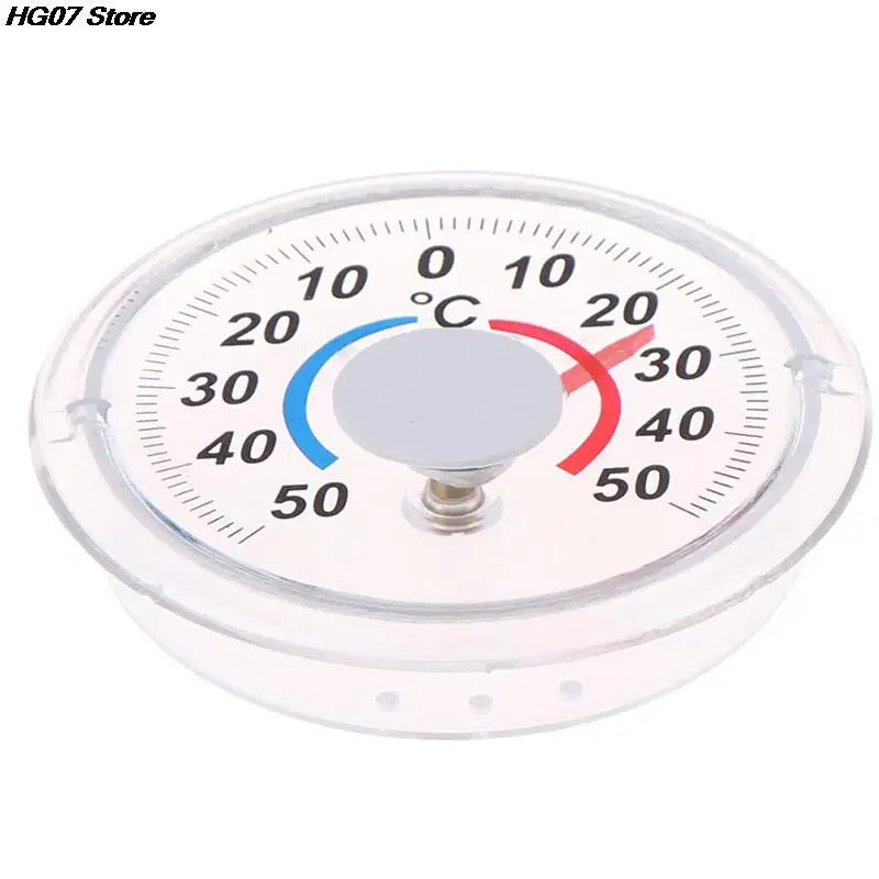 Round Analog Outdoor Thermometer – Door & Window Mount