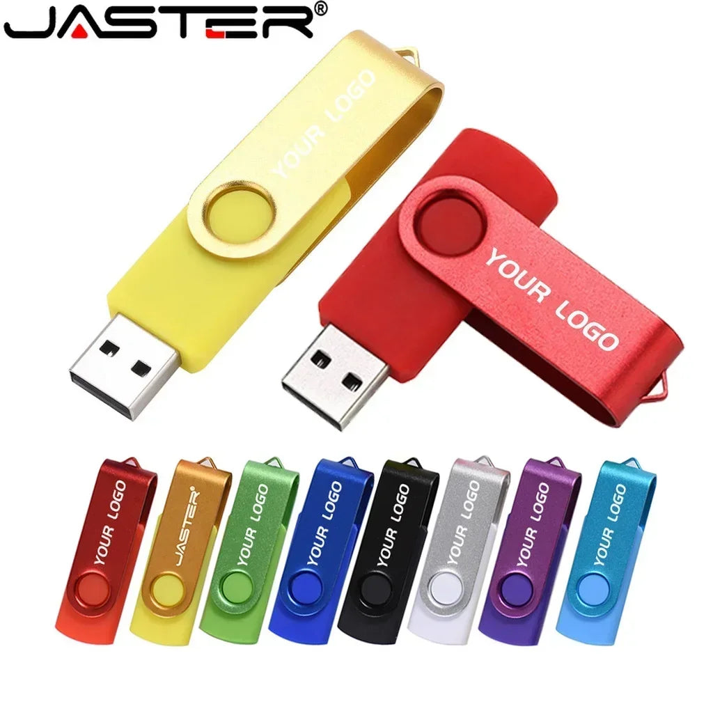 JASTER Keychain USB Flash Drive | Custom Logo | 4GB–64GB USB Flash Drive PRIMED