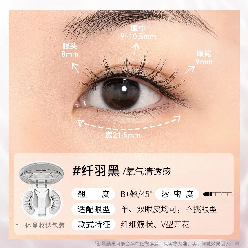 WOSADO 3D Magnetic False Eyelashes – No Glue Reusable Strip Lashes