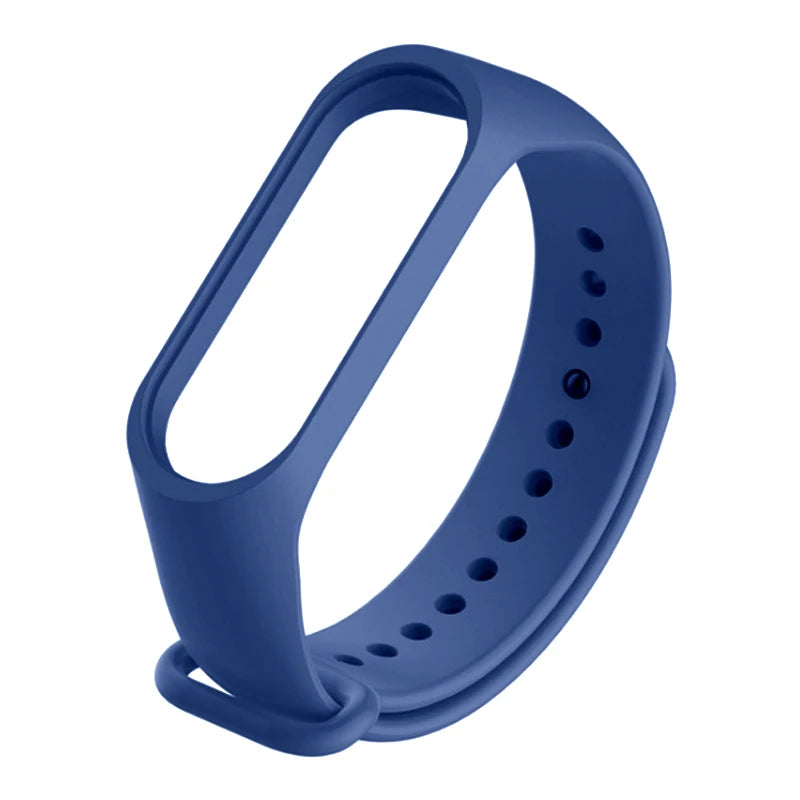 Silicone Strap for Xiaomi Mi Band 3 4 5 6 7 – Sport Band Smartwatch Band PRIMED Blue-B For Mi band 5 6