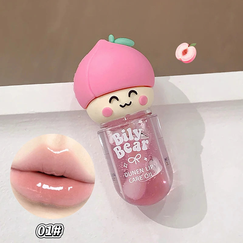 Peach Honey Jelly Lip Oil – Glossy Hydrating Mirror Lip Gloss Lip Gloss Oil PRIMED 01 Peach 3.2g