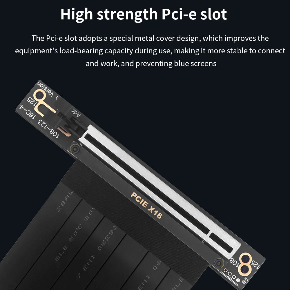 10-Pack TISHRIC PCIe 4.0/3.0 16X GPU Riser Extension Cable PCIe Riser Cable PRIMED