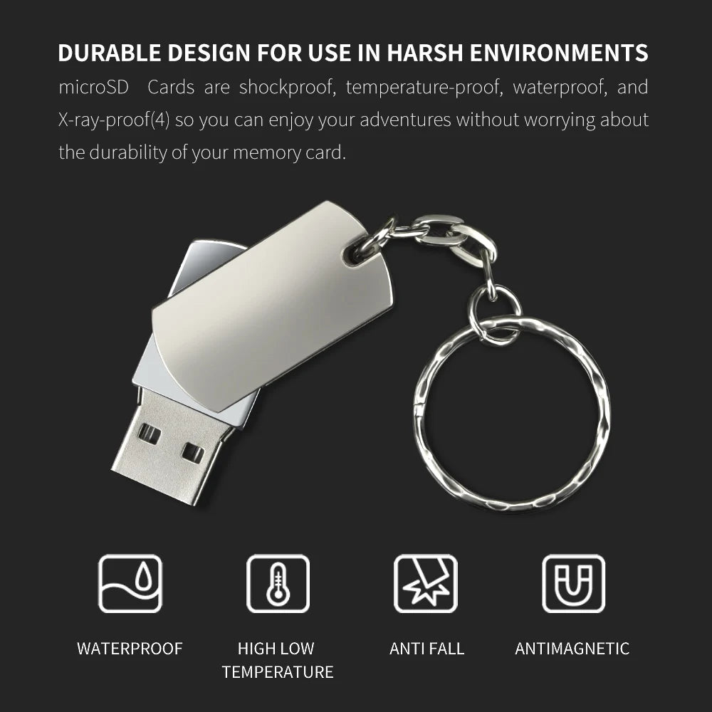 Z-Suit Metal Rotating USB 3.0 Flash Drive 16–128GB Pen Drive