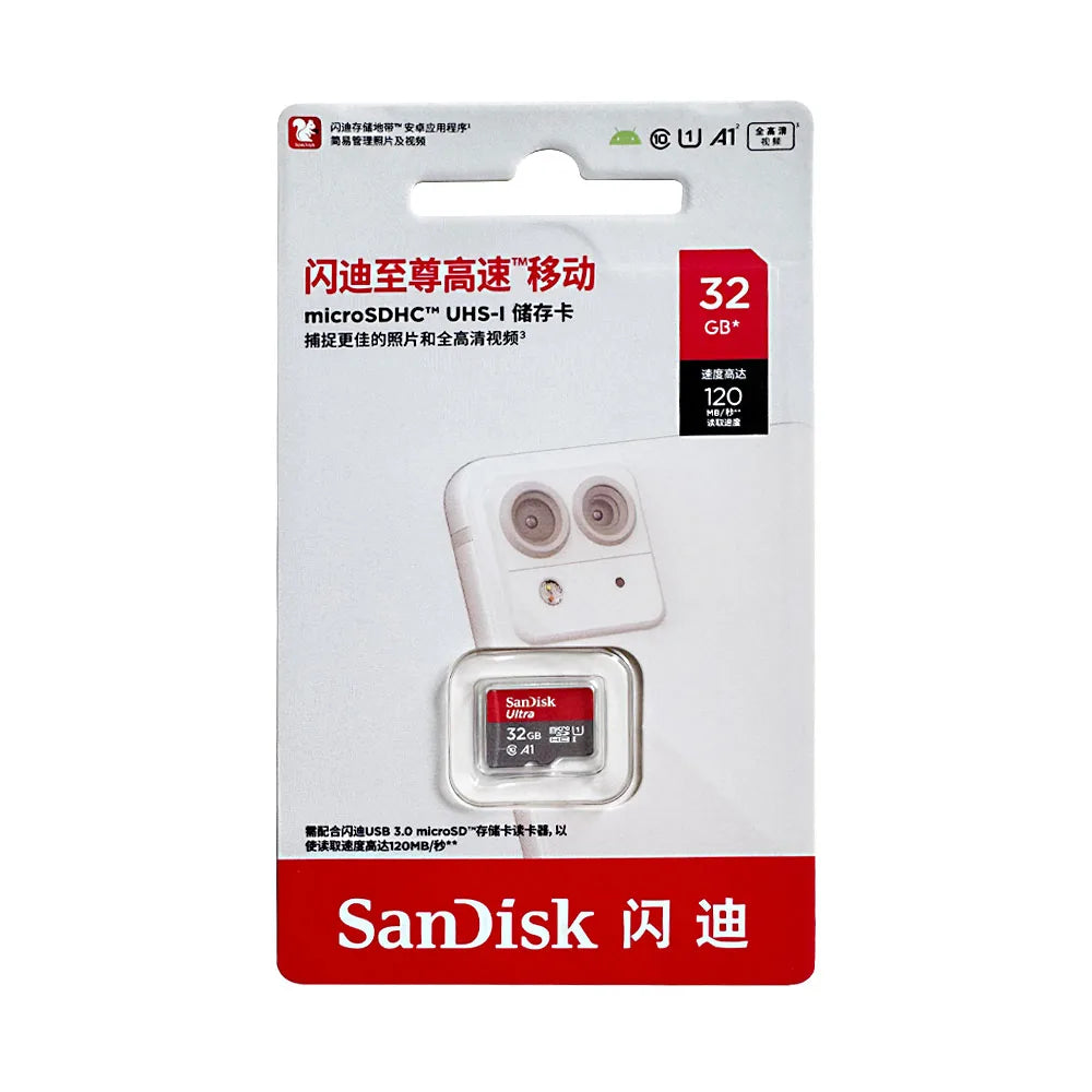 SanDisk Ultra MicroSD Card 32GB–256GB | 4K U1 V10 Dash Cam MicroSD Memory Card PRIMED